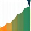 Icon representing a personalized growth chart or pathway